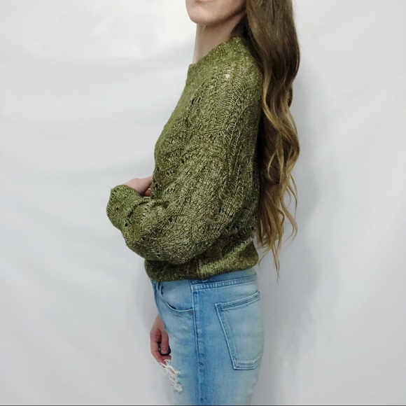 Urban Outfitters Scallop Knit Mock Neck Sweater - Picture 4 of 7